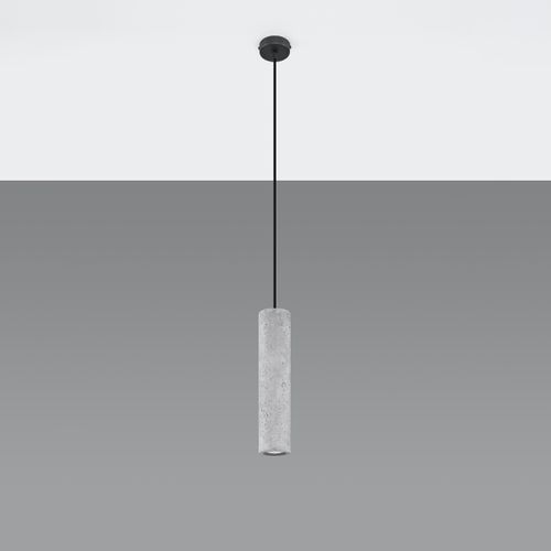 Suspension Béton Gris Gu10 1 Luvo