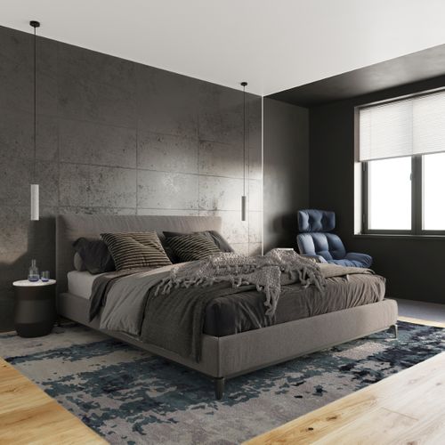 Suspension Béton Gris Gu10 1 Luvo