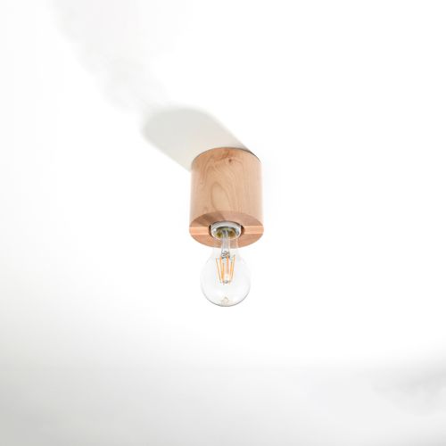 Plafonnier Bois Bois Naturel E27 1 Salgado
