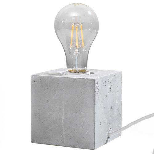 Lampe à Poser Béton Gris E27 1 Ariz