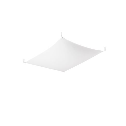 Plafonnier Tissu Blanc G13 1 Luna