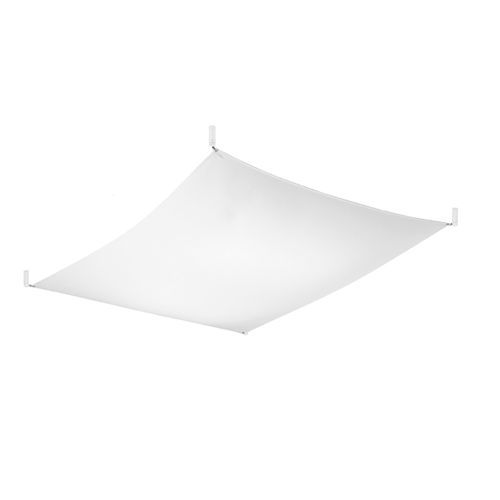 Plafonnier Tissu Blanc G13 3 Luna