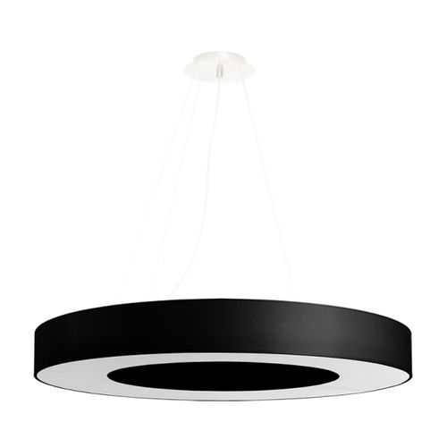 Suspension Tissu Noir E27 6 Saturno
