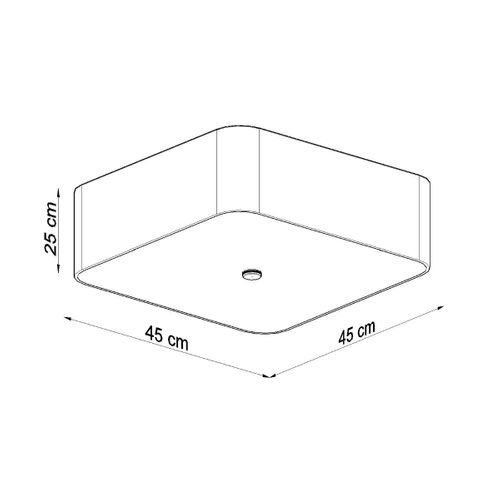 Plafonnier Tissu Blanc E27 5 Lokko