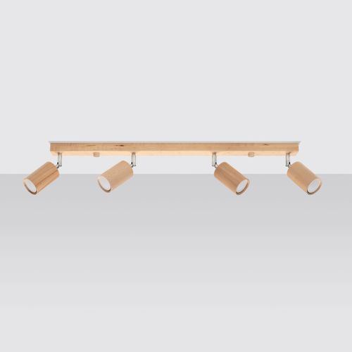 Plafonnier Bois Chêne Gu10 4 Berg