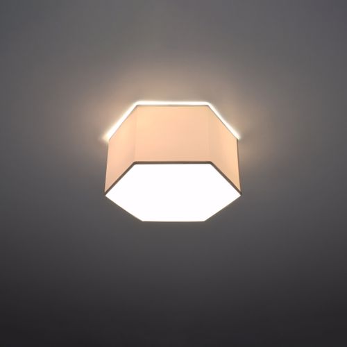 Plafonnier Pvc Blanc E27 2 Sunde 15