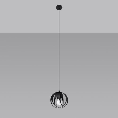 Suspension Acier Noir E27 1 Tulos