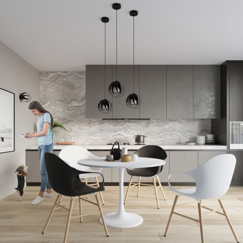 Suspension Acier Noir E27 1 Tulos