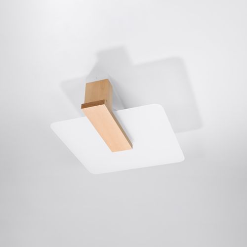 Plafonnier Bois Bois Naturel E27 2 Lappo