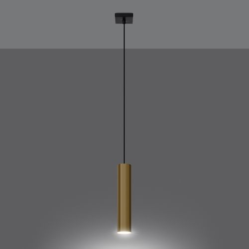 Suspension Acier Éclat Doré Gu10 1 Lagos