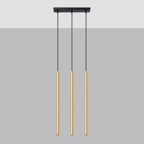 Suspension Acier Éclat Doré G9 3 Pastelo Line