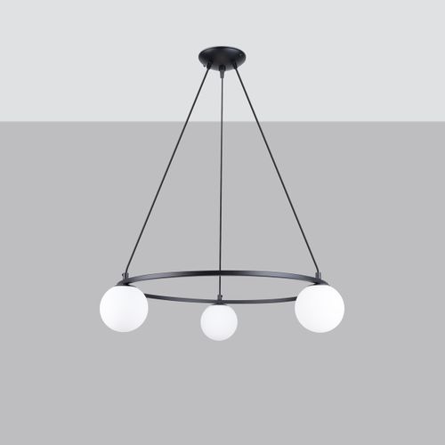 Lustre Acier Noir G9 3 Yoli