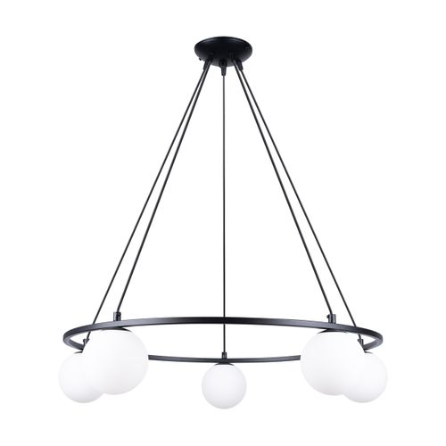 Lustre Acier Noir G9 5 Yoli
