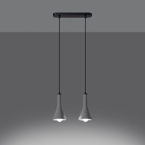 Suspension Béton Gris E14 2 Rea