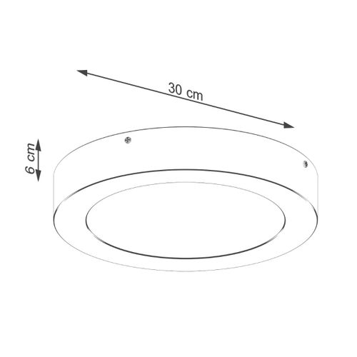 Plafonnier Aluminium Blanc LED 1 Onyx 30