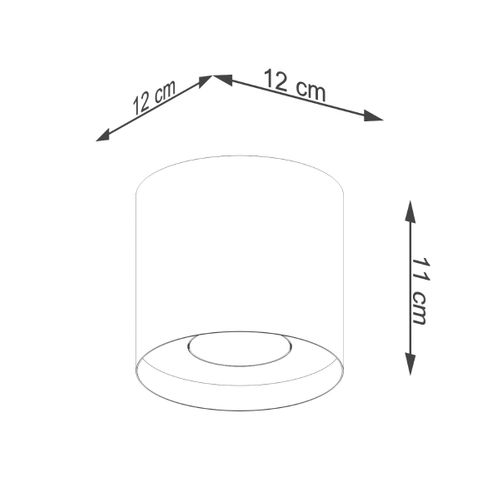 Plafonnier Aluminium Doré Gu10 1 Mika
