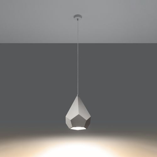 Suspension Céramique Blanc E27 1 Pavlus