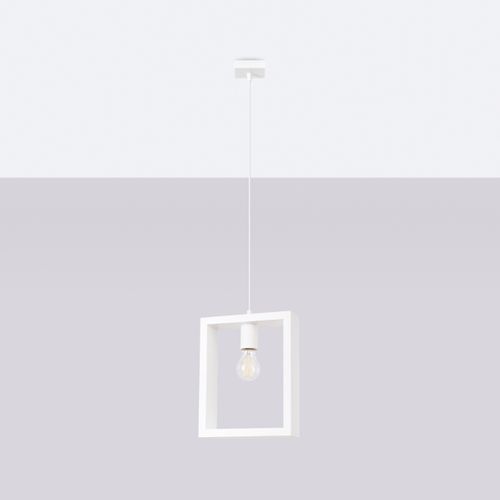 Suspension Acier Blanc E27 1 Aries