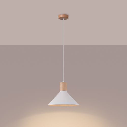 Suspension Acier Blanc E27 1 Jaga