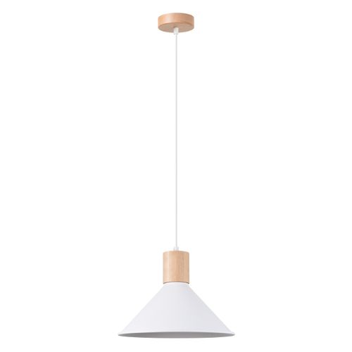 Suspension Acier Blanc E27 1 Jaga