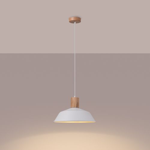 Suspension Acier Blanc E27 1 Fano