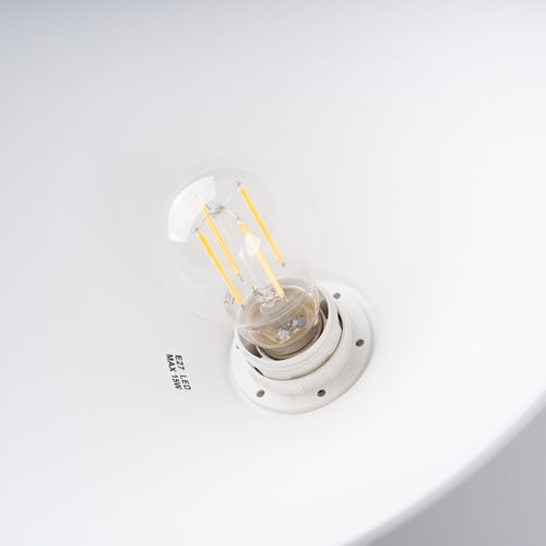 Suspension Acier Blanc E27 1 Zuma