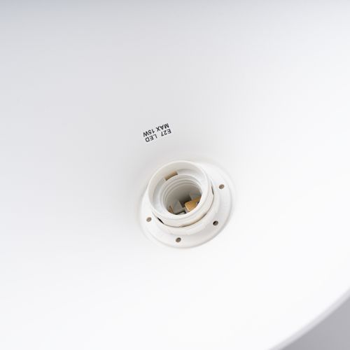 Suspension Acier Blanc E27 1 Zuma