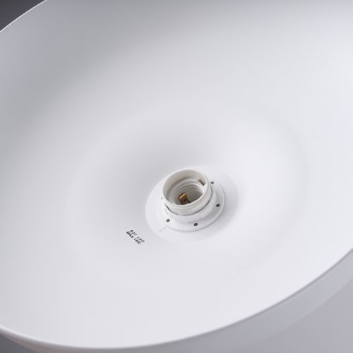 Suspension Acier Blanc E27 1 Gina