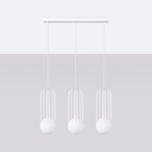 Suspension Acier Blanc G9 3 Brina