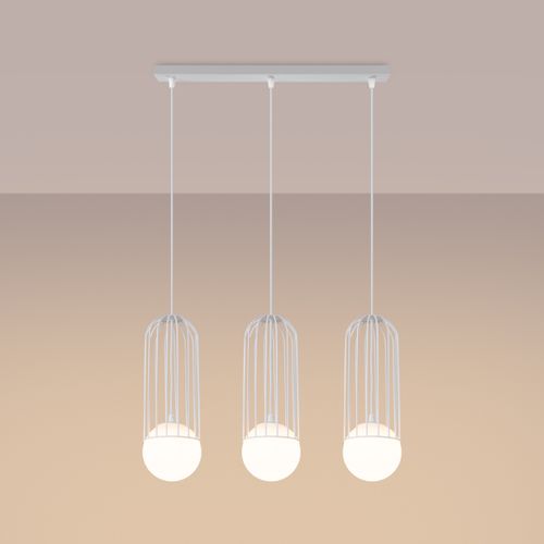 Suspension Acier Blanc G9 3 Brina