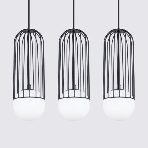 Suspension Acier Noir G9 3 Brina