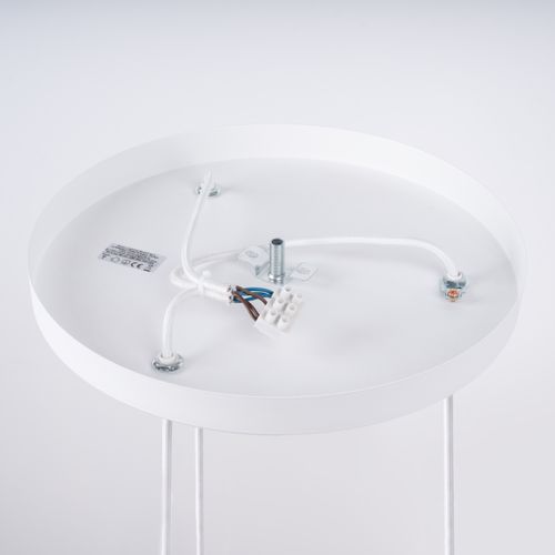 Lustre Acier Blanc G9 3 Brina