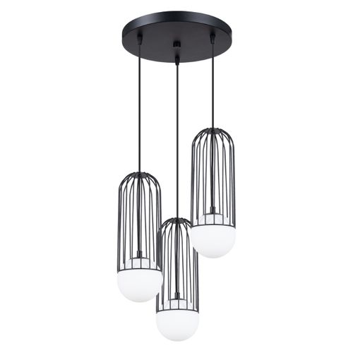 Lustre Acier Noir G9 3 Brina