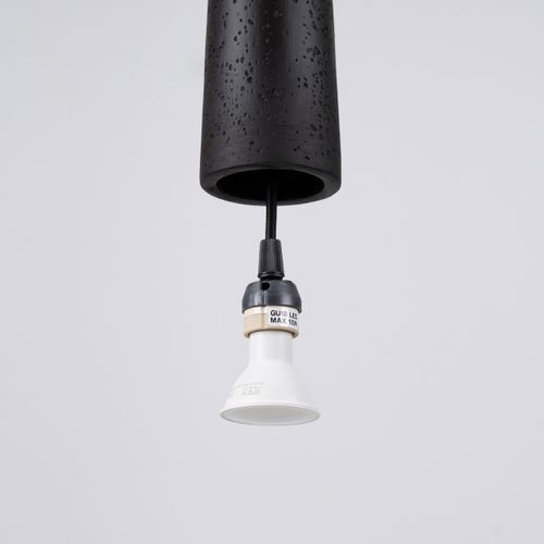 Suspension Béton Noir Gu10 1 Electra