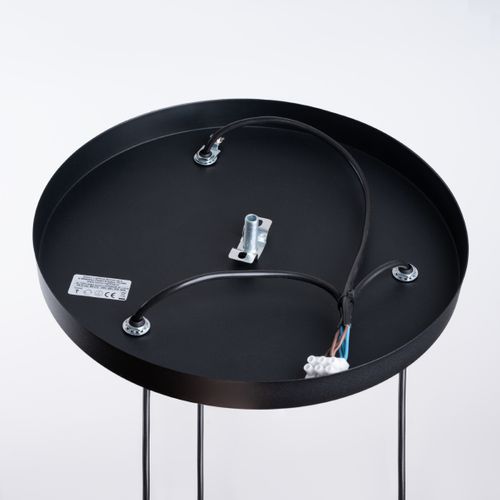 Lustre Acier Noir G9 3 Hyperion