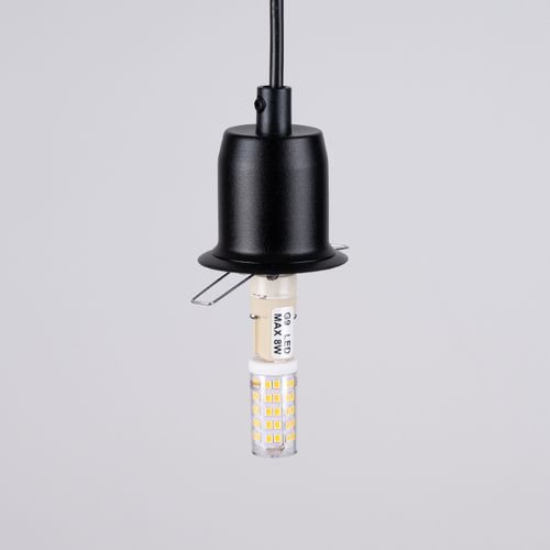 Lustre Acier Noir G9 3 Hyperion