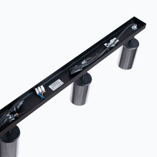 Plafonnier Acier Noir/chromé Gu10 4 Winx Line