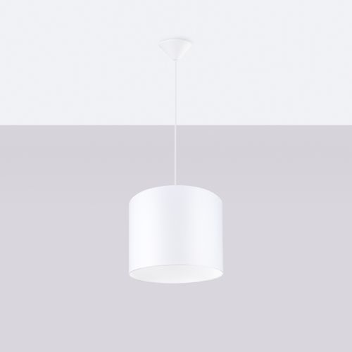Suspension Tissu Blanc E27 1 Nova 30