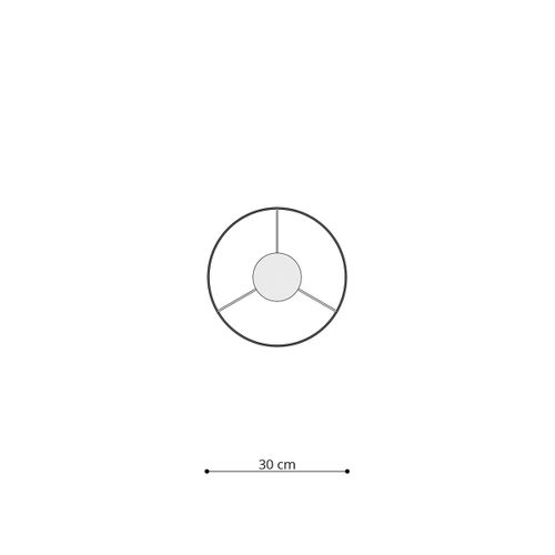 Suspension Pvc Multicolore E27 1 Chat 3d 30