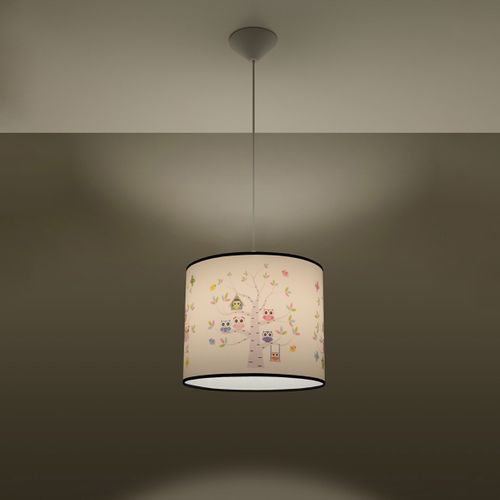 Suspension Pvc Multicolore E27 1 Hibou 30