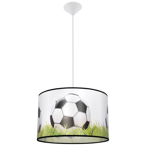 Suspension Pvc Blanc/noir/vert E27 1 Football C40