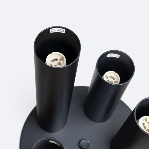 Plafonnier Acier Noir Gu10 5 Lagos