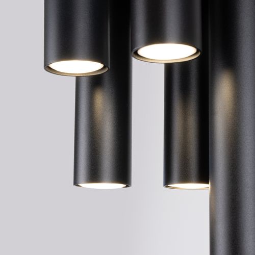 Plafonnier Acier Noir Gu10 5 Lagos