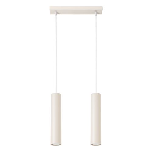 Suspension Acier Beige Gu10 2 Lagos