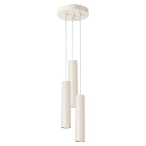 Suspension Acier Beige Gu10 3 Lagos
