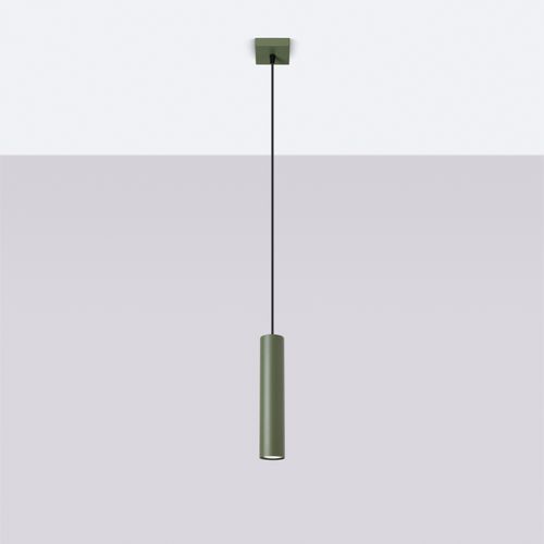 Suspension Acier Vert Olive Gu10 1 Lagos