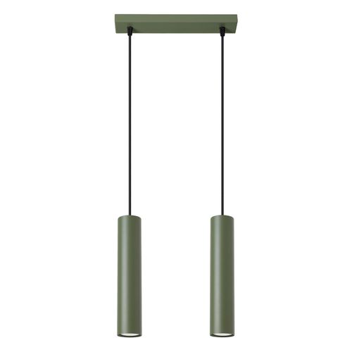Suspension Acier Vert Olive Gu10 2 Lagos
