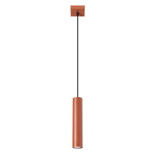 Suspension Acier Ocre Rouge Gu10 1 Lagos