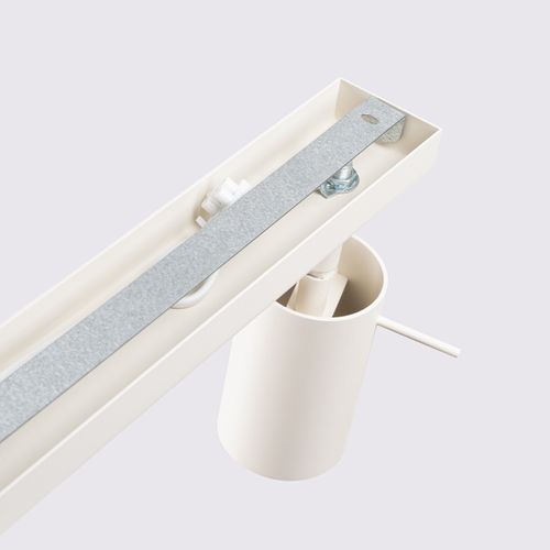 Plafonnier Acier Beige Gu10 3 Ring Line