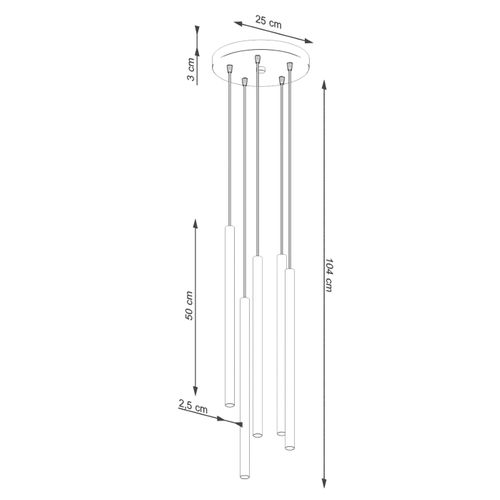 Suspension Acier Beige G9 5 Pastelo
